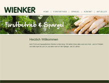 Tablet Screenshot of forstbetrieb-wienker.de
